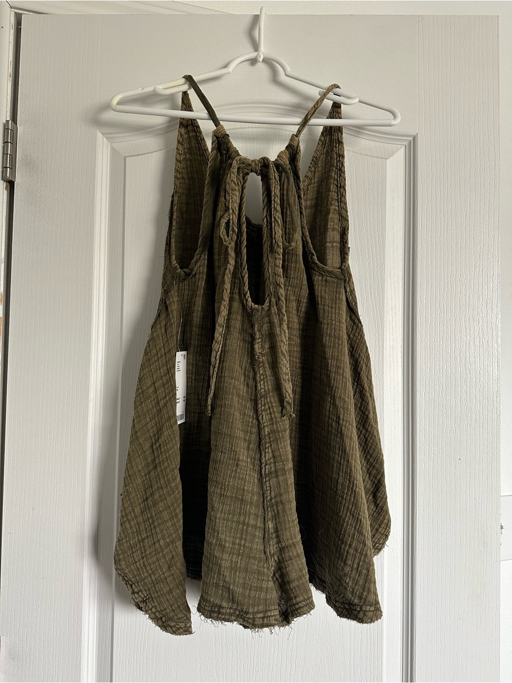 NWT Urban Outfitters Flowy Loose Green Cotton Gauze Summer Romper - Picture 3 of 5